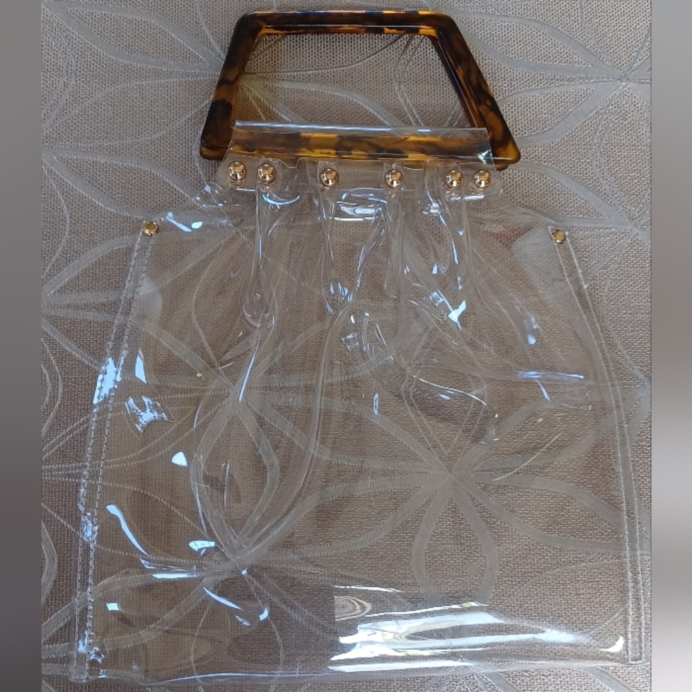 Vintage Clear Plastic Purse!